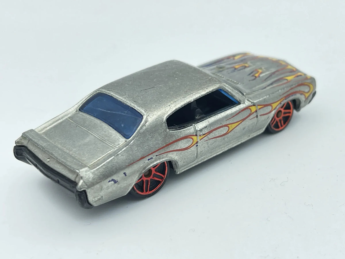 '70 Buick GSX, Hot Wheels 2008, Resoraki, Die cast, Srebrny Chrom, 1:64 – zdjęcie 2