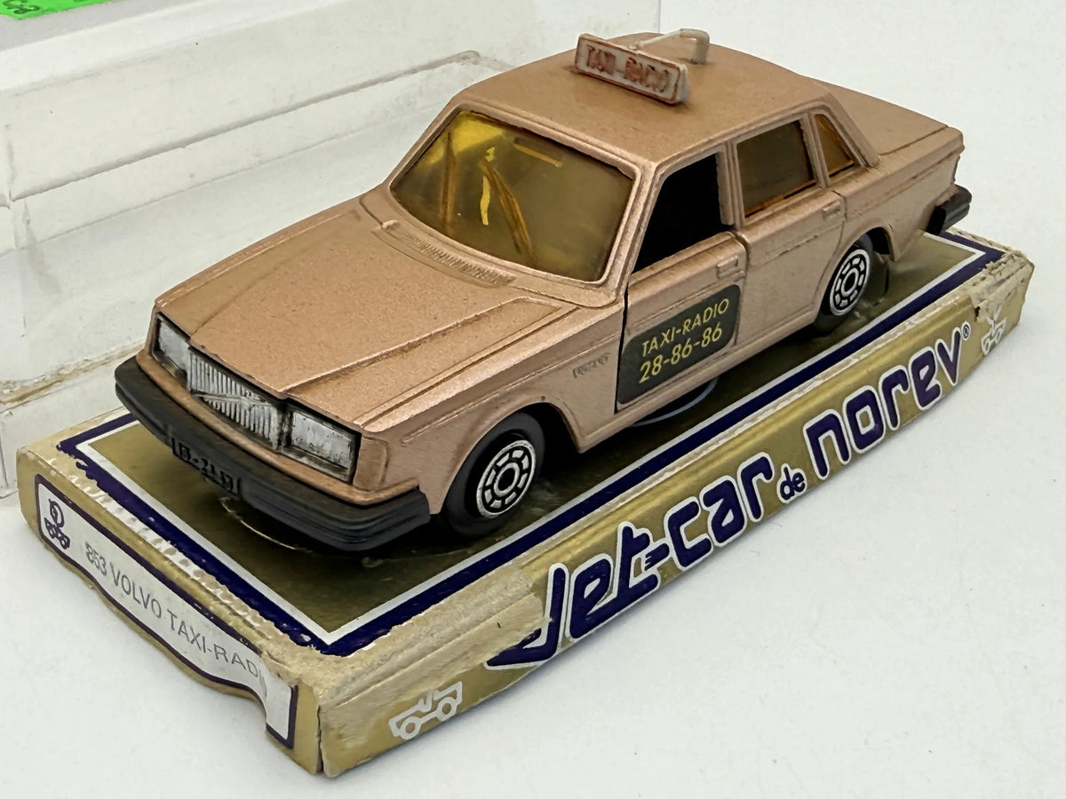 VOLVO 264 TAXI Norev Jet Car '80 Złoty Różowy 1:43 Made in France – zdjęcie 2