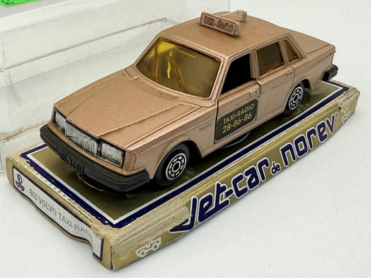 VOLVO 264 TAXI Norev Jet Car '80 Złoty Różowy 1:43 Made in France – zdjęcie 2