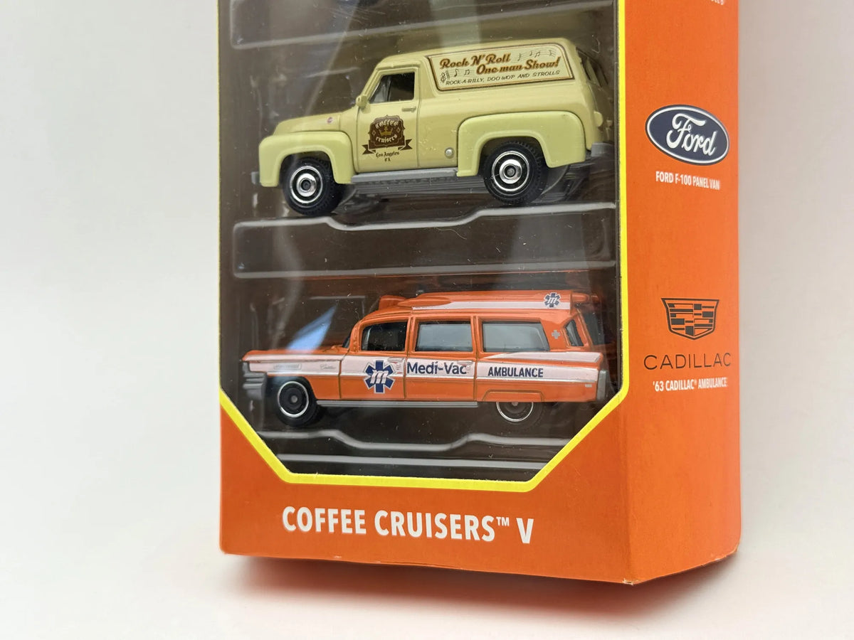 5 PACK "COFFEE CRUISERS V" Matchbox 2023 Wielokolorowy 1:64 – zdjęcie 2