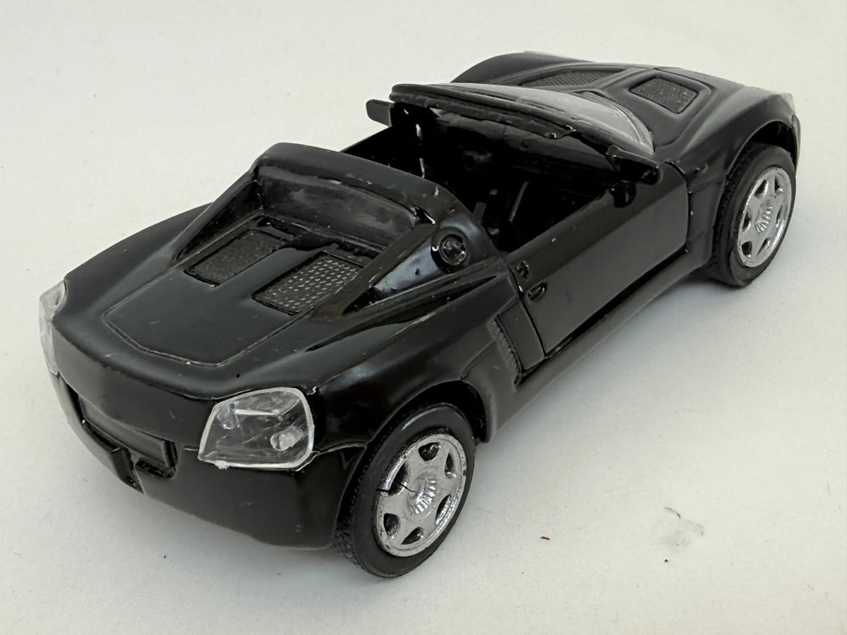 OPEL SPEEDSTER 2001, Unbranded, Die cast, Czarny, 1:34, Resoraki – zdjęcie 2