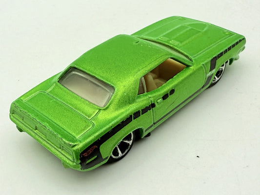 Plymouth AAR Cuda, Hot Wheels 2008, Die cast N4032, Resoraki, Zielony, 1:64 – zdjęcie 2