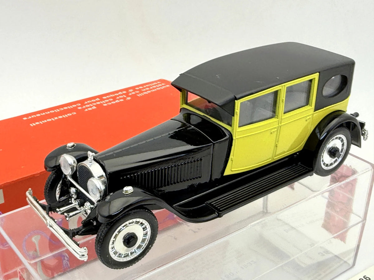 BUGATTI ROYALE 1928 RIO '80 Czarny 1:43 Made in Italy – zdjęcie 2
