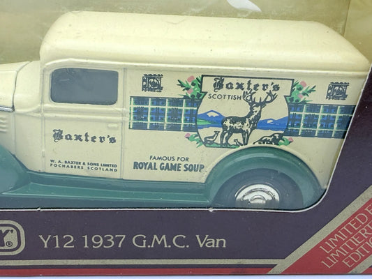 Y12 1937 G.M.C. VAN Models of Yeasteryear Matchbox 1987 1:45 Made in Macau – zdjęcie 2