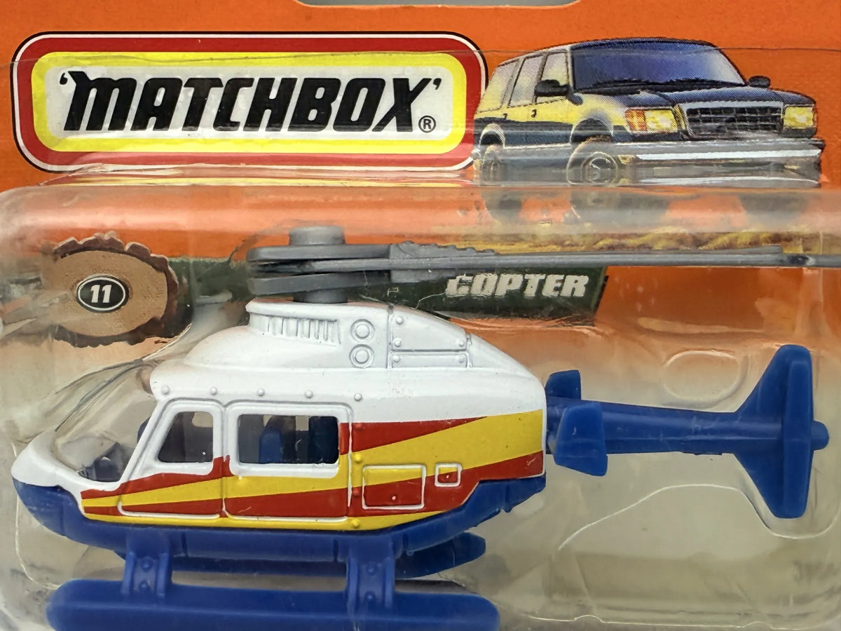 Helikopter RESCUE COPTER Matchbox 1998 Biały 1:86 – zdjęcie 2