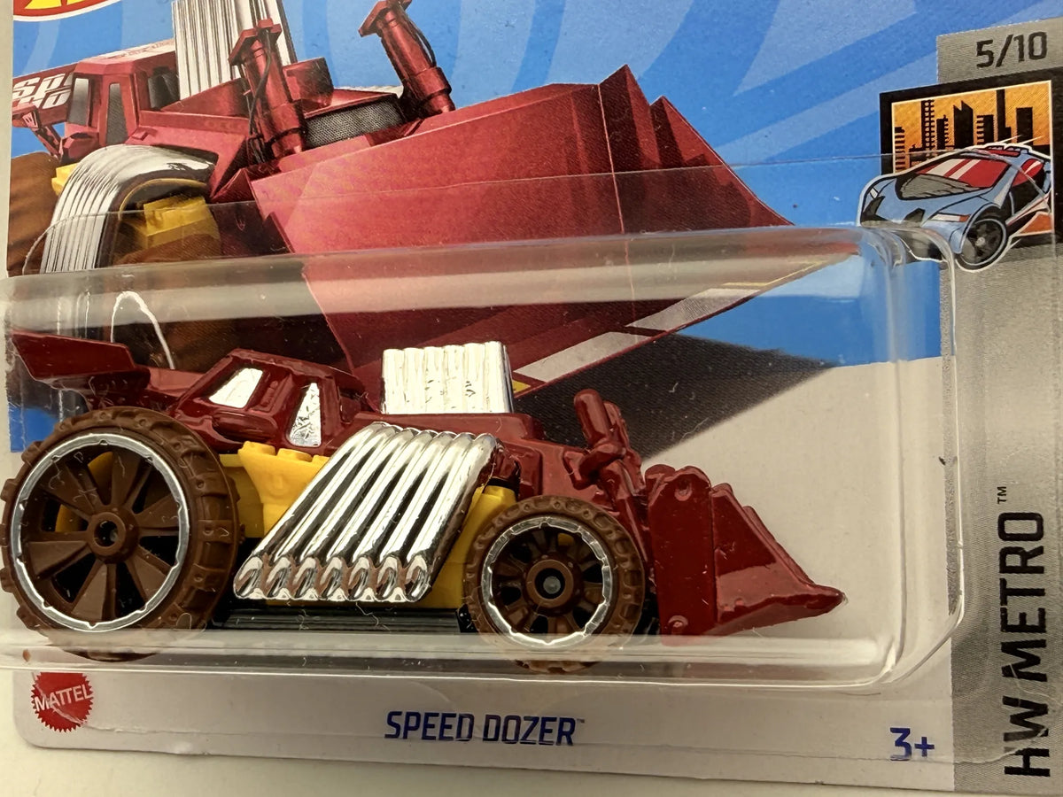 Speed Dozer HW Metro Hot Wheels 2024 Czerwony 1:64 – zdjęcie 2