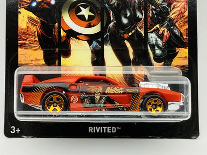 Rivited Hot Wheels 2017 The Avengers 1:64 BLACK WIDOW Blister – zdjęcie 2
