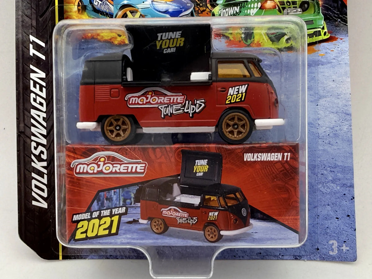 VOLKSWAGEN T1 FOODTRUCK Tune-Up's Majorette 2021 Czerwony 1:64 – zdjęcie 2