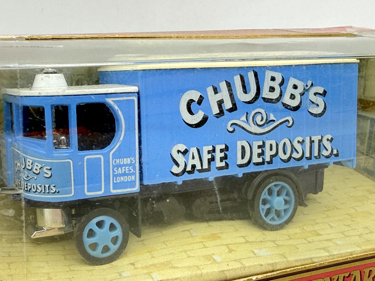 GARRETT 6 TON STEAM WAGON, Matchbox 1990, Niebieski, 1:60, Resoraki – zdjęcie 2