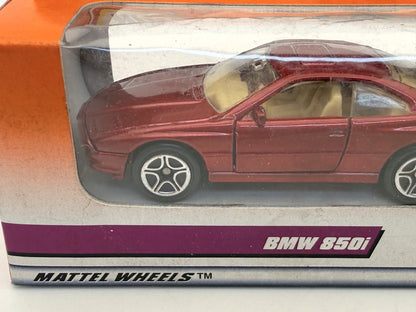 BMW 850I Whitewall Wheels Matchbox 1998 Bordowy 1:64 – zdjęcie 2