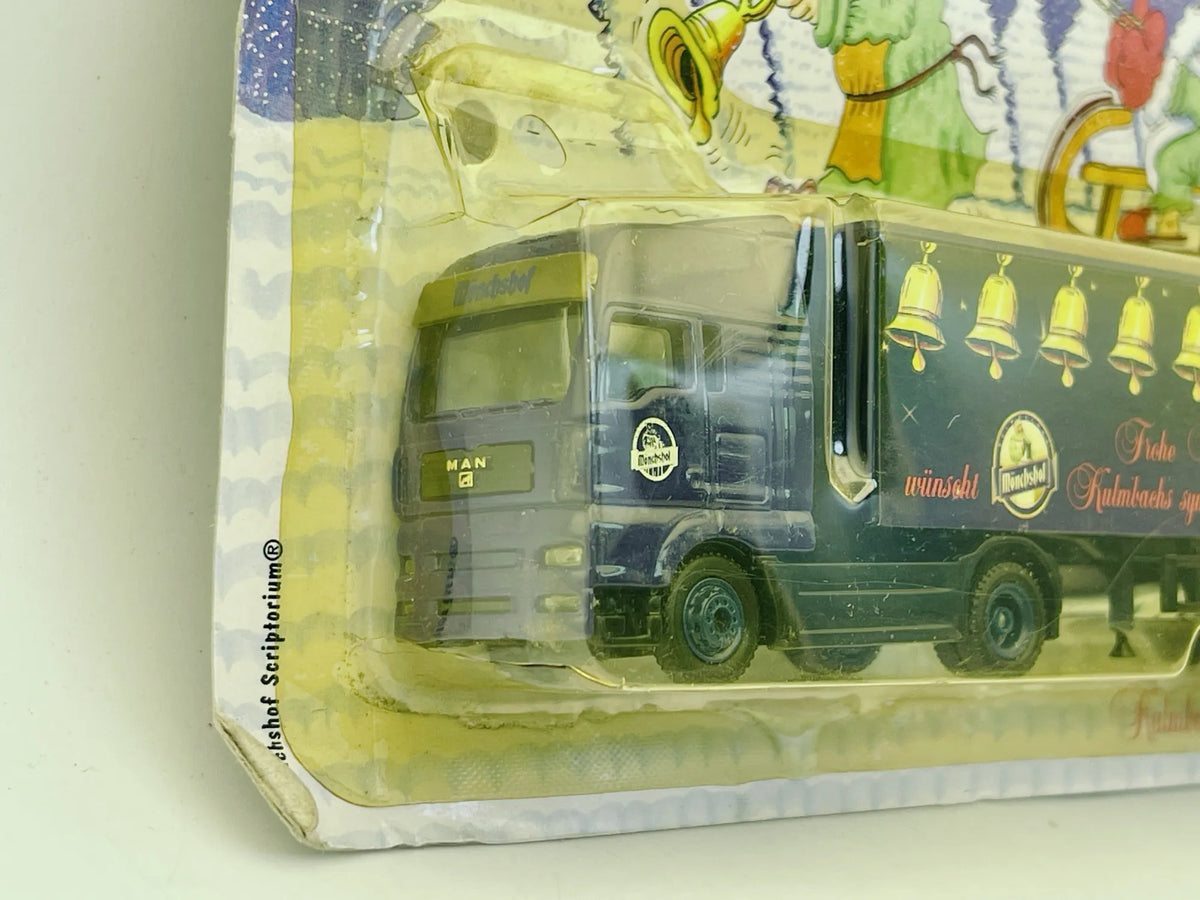Man Tga Grell 1:87 Ciężarówka Promocyjna Zielony Blister Kulmbacher – zdjęcie 2