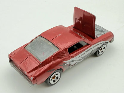1968 CUSTOM MUSTANG, Hot Wheels 2002, Metal Metal, Die cast, Czerwony, 1:64 – zdjęcie 2
