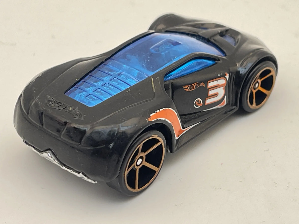 ULTRA RAGE, Hot Wheels 2007, Resoraki, Die cast E12, Czarny, 1:64 – zdjęcie 2