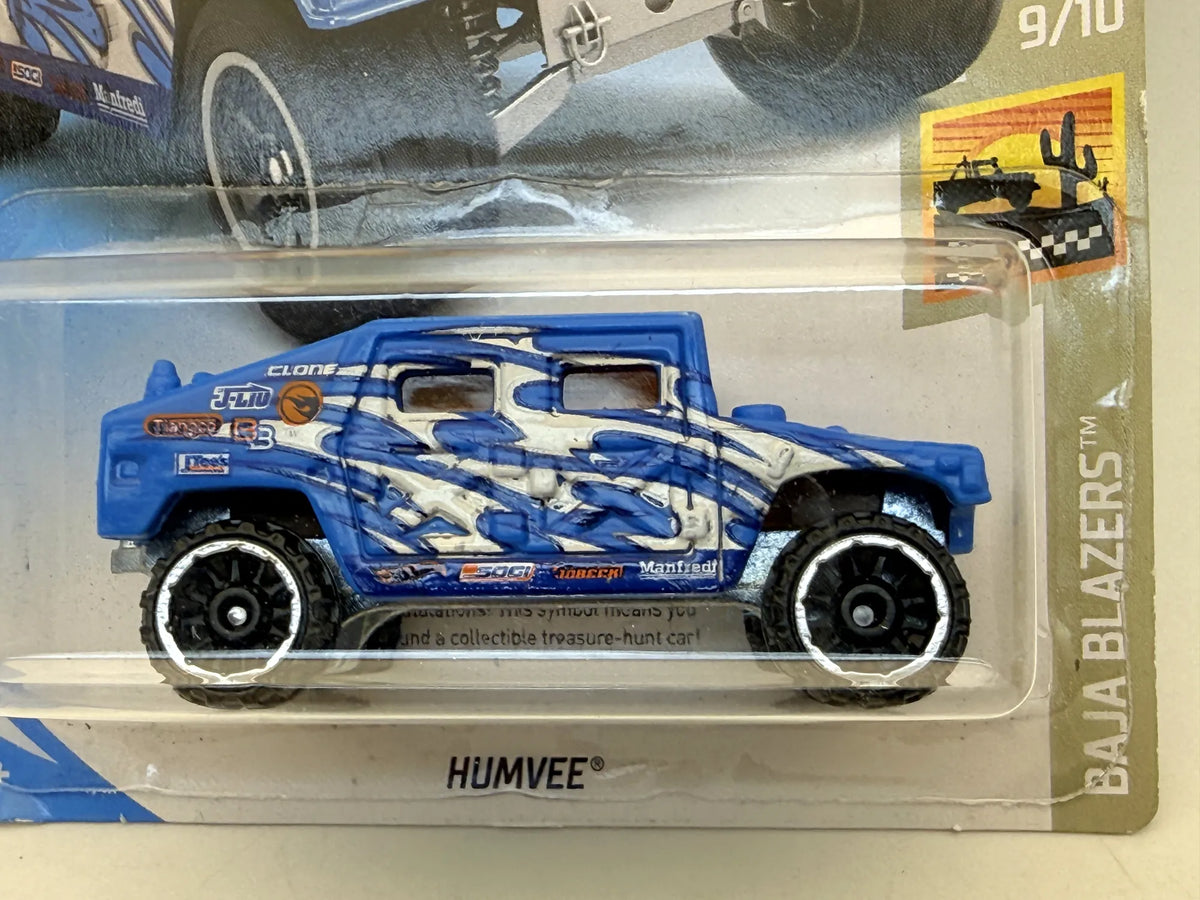 Humvee Baja Blazers Wojsko Hot Wheels 2017 Niebieski 1:64 – zdjęcie 2