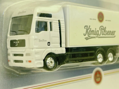 Man Zestaw Ciężarowy w Barwach König Pilsener Grell 1:87 Biały Promocyjny – zdjęcie 2