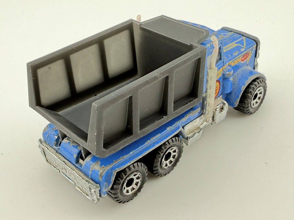 PETERBILT, Matchbox 1981, Resoraki, Die cast L80, Niebieski, 1:87 – zdjęcie 2