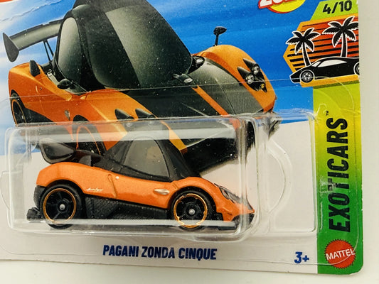 Pagani Zonda Cinque Hot Wheels 2026 EXOTICARS 1:64 Blister Pomarańczowy – zdjęcie 2