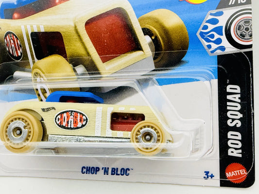 Chop N' Bloc Hot Wheels 2026 Rod Squad 1:64 Blister Kremowy – zdjęcie 2