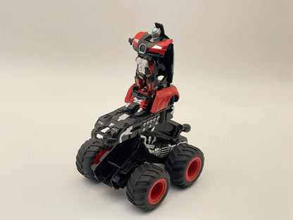 TRANSFORMERS MONSTER TRUCK jak BUGATTI, Die cast, Czerwony, 1:64, Resoraki – zdjęcie 2