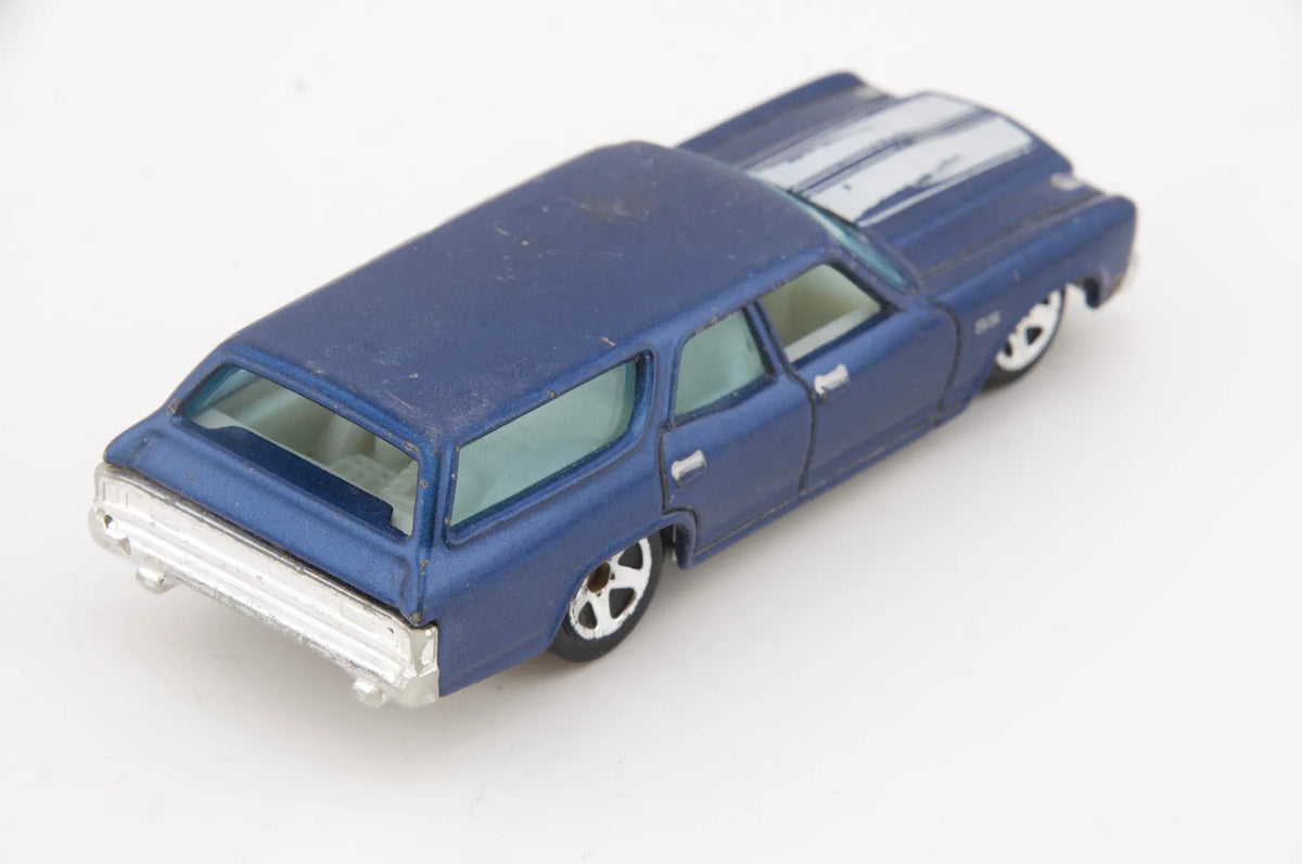 70 Chevelle Ss Wagon Hot Wheels Niebieski 1:64 – zdjęcie 2
