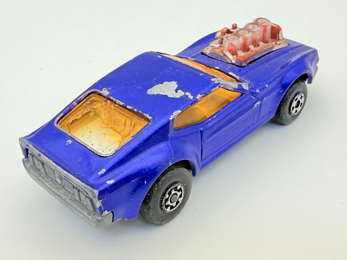 1970 MUSTANG PISTON POPPER, Matchbox, Made in England, Resoraki, 1:64 – zdjęcie 2