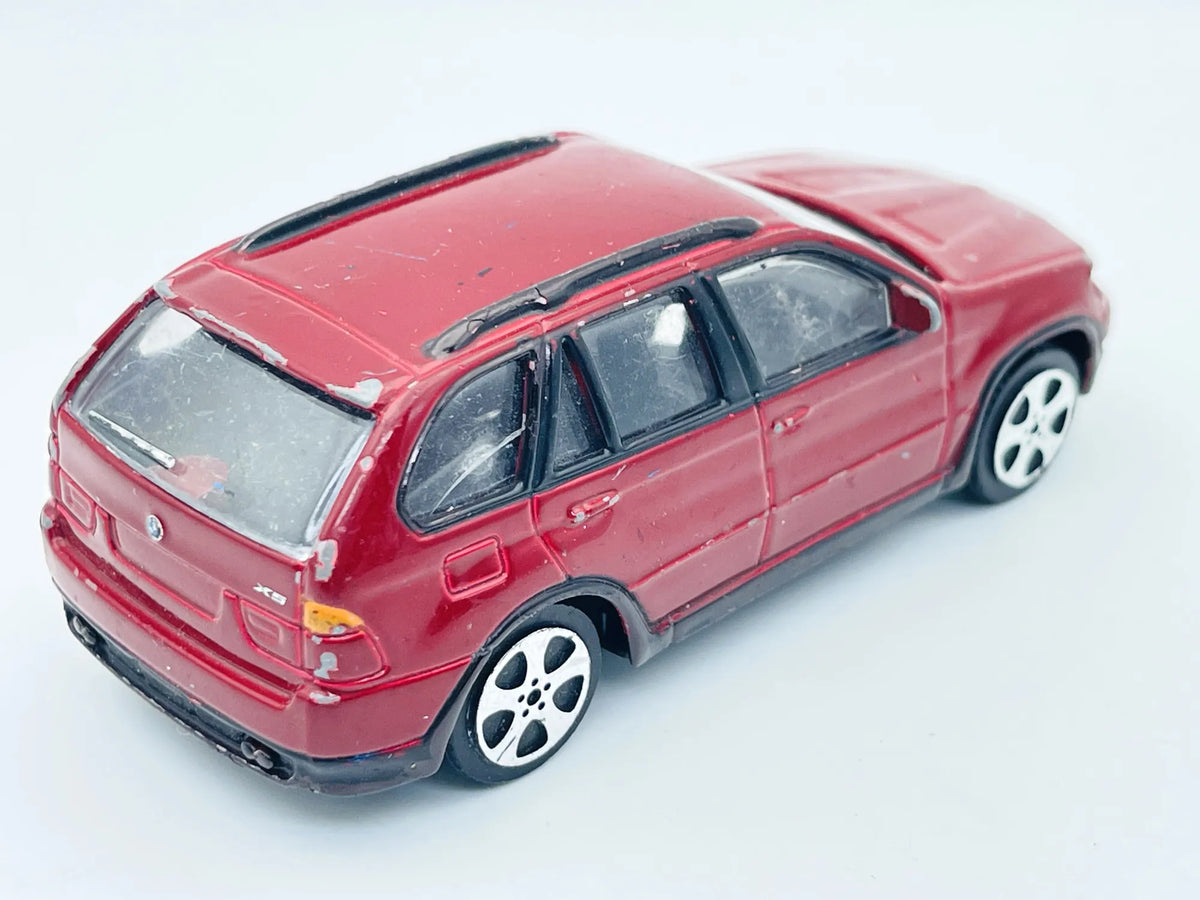 BMW X5, Bburago, Resoraki, Die cast, 1:43, Bordowy – zdjęcie 2