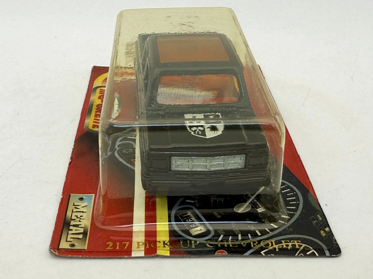 CHEVROLET PICK UP SHERIFF Policja Majorette '90 Czarny 1:64 Made in France – zdjęcie 2