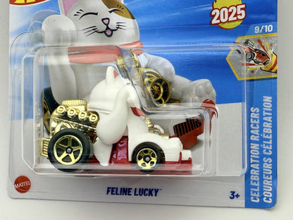 FELINE LUCKY HW CELEBRATION RACER Hot Wheels 2025 Biały 1:64 – zdjęcie 2