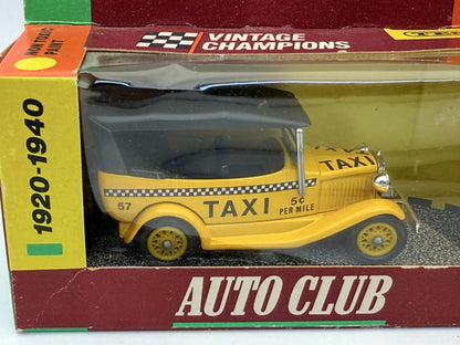 1934 FORD MODEL A TAXI Vintage Tesco 1986 Żółty 1:43 Made in United Kingdom – zdjęcie 2