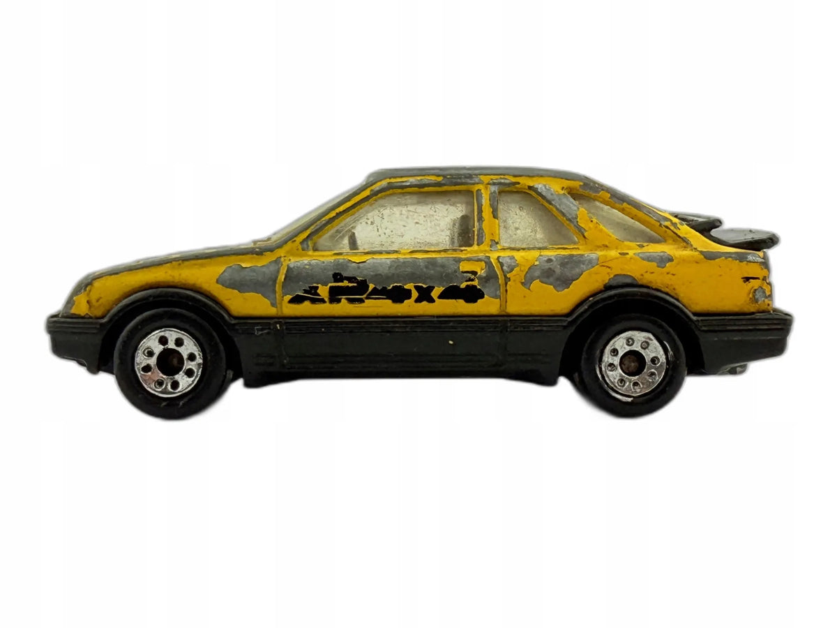 Ford Sierra Xr4I Matchbox 1983 Żółty 1:58 Made in Macau – zdjęcie 2
