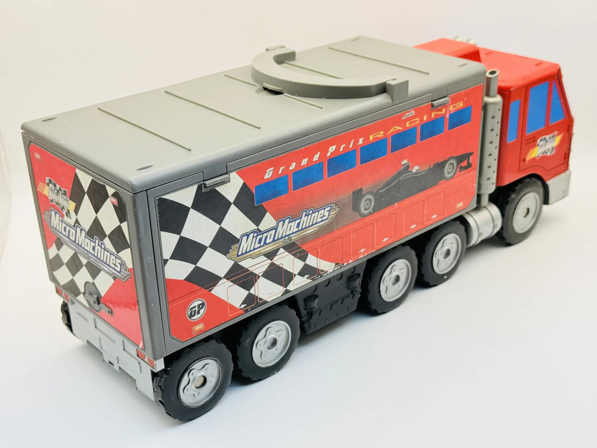 MICRO MACHINES GRAND PRIX RACING TRUCK (DIORAMA) Hasbro 1999 Czerwony 1:10 – zdjęcie 2