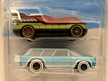 2 PACK Hot Wheels Mainline Hot Wheels 2024 1:64 Classic Nomad Hover Storm – zdjęcie 2
