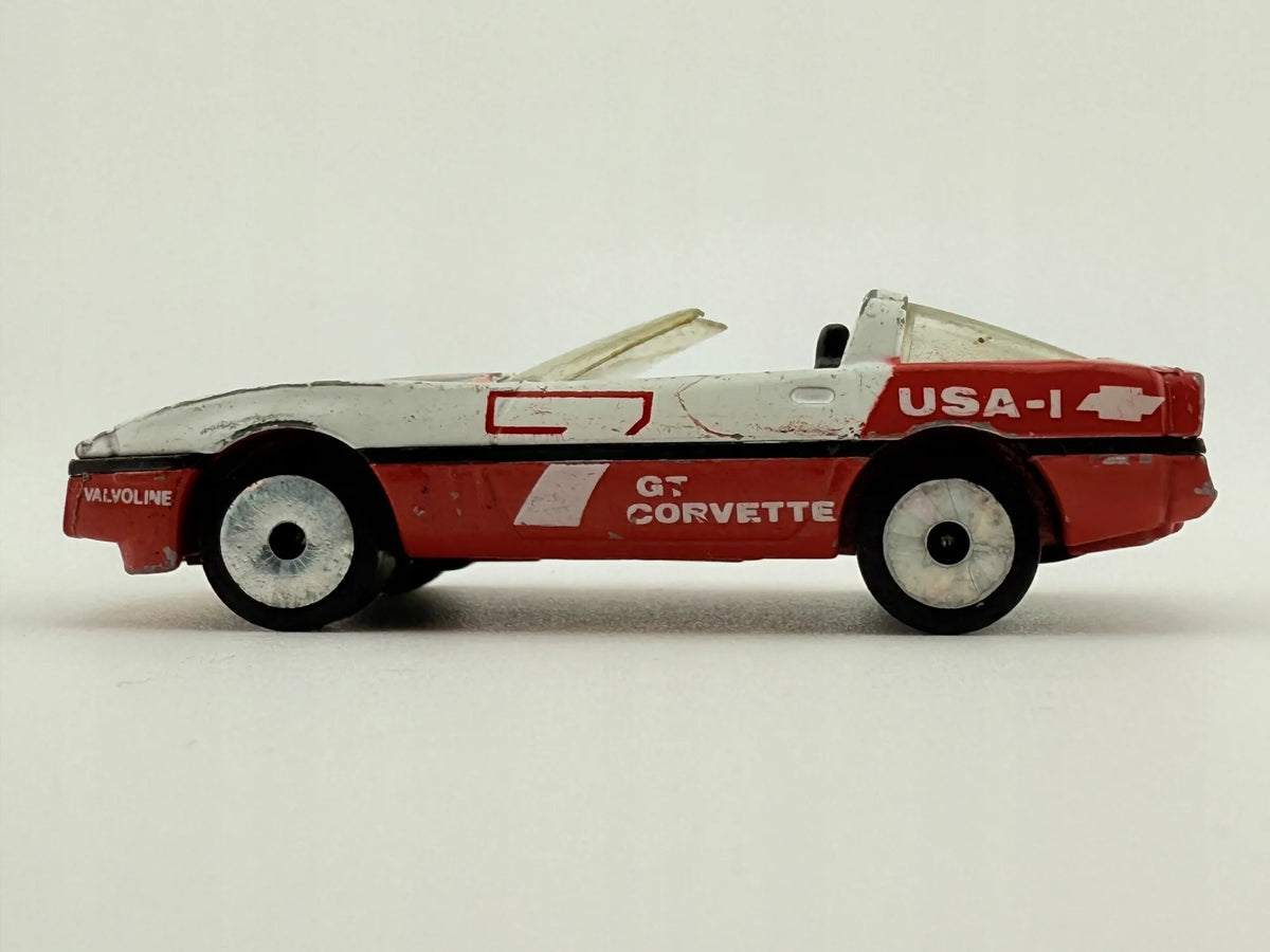 1984 Corvette Matchbox 1983 Czerwony 1:56 Made in Macau – zdjęcie 2