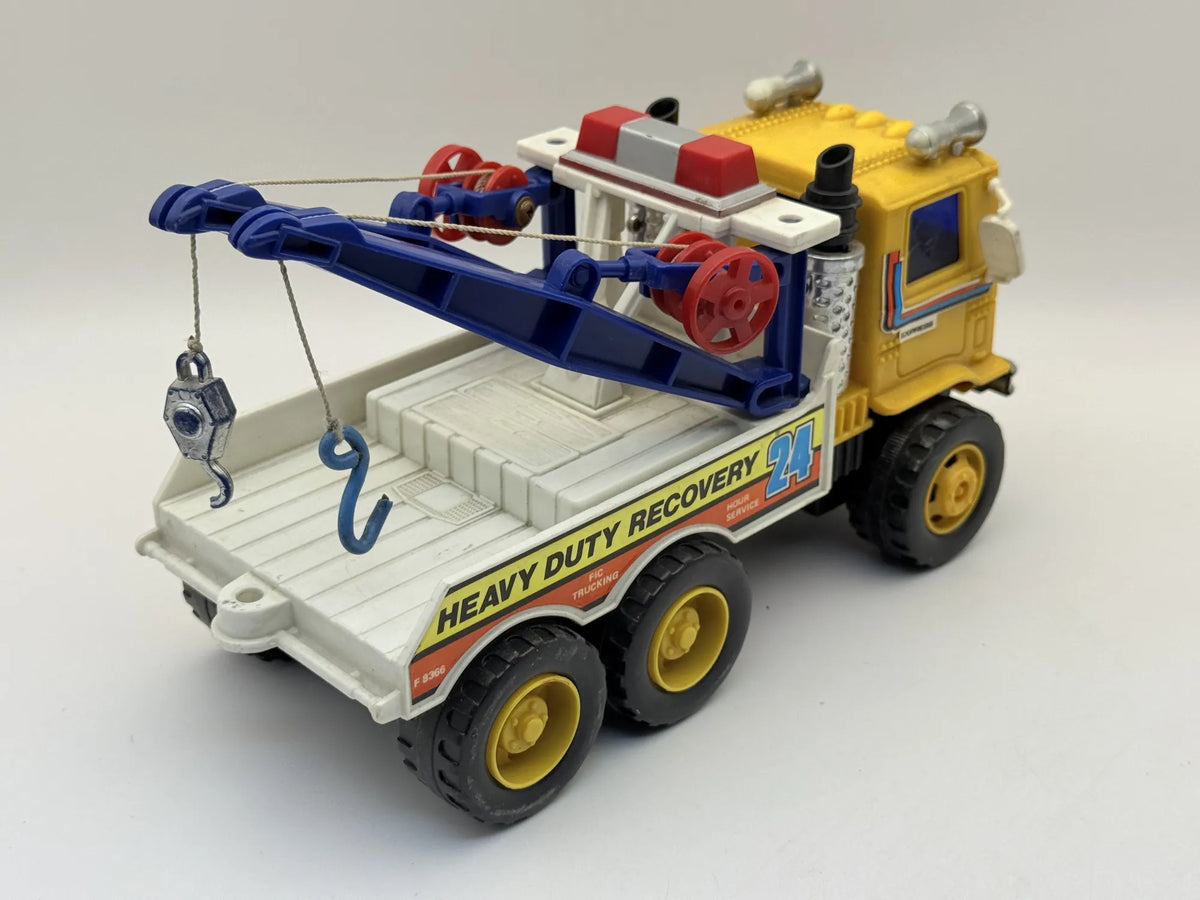 WÓZ HOLOWNICZY / CIĘŻARÓWKA VINTAGE FOUNDATION 1980-1990 Żółty 1:20 – zdjęcie 2