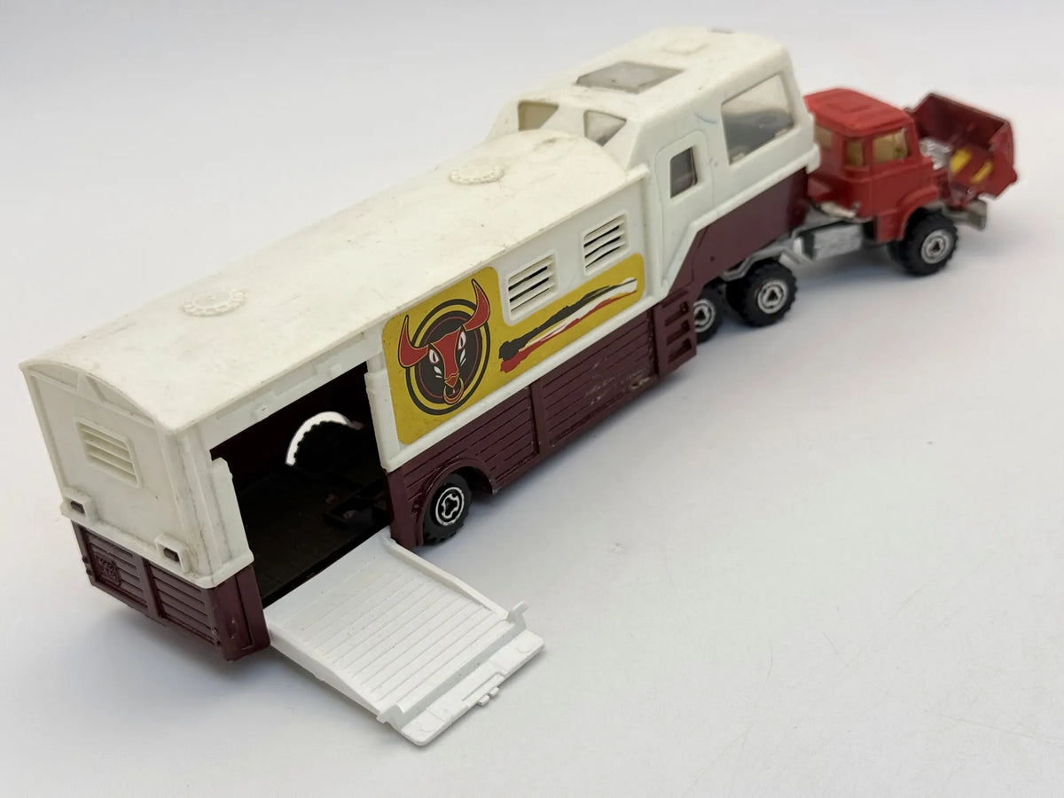 Ciężarówka Koniowóz Naczepowy Majorette 1980 1:60 Made in France – zdjęcie 2