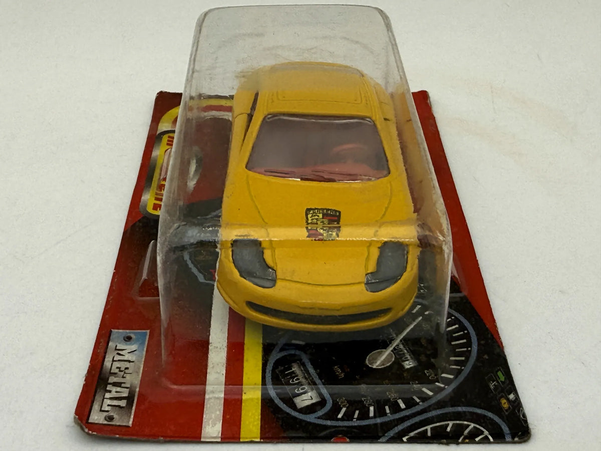 PORSCHE CAYMAN Serie 200 Majorette '90 Żółty 1:64 – zdjęcie 2