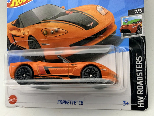 Corvette C6 HW Roadsters Hot Wheels 2024 Pomarańczowy 1:64 – zdjęcie 2