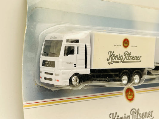 MAN TRUCK Grell World Racing 1:87 Biały Blister Reklama König Pilsener – zdjęcie 2