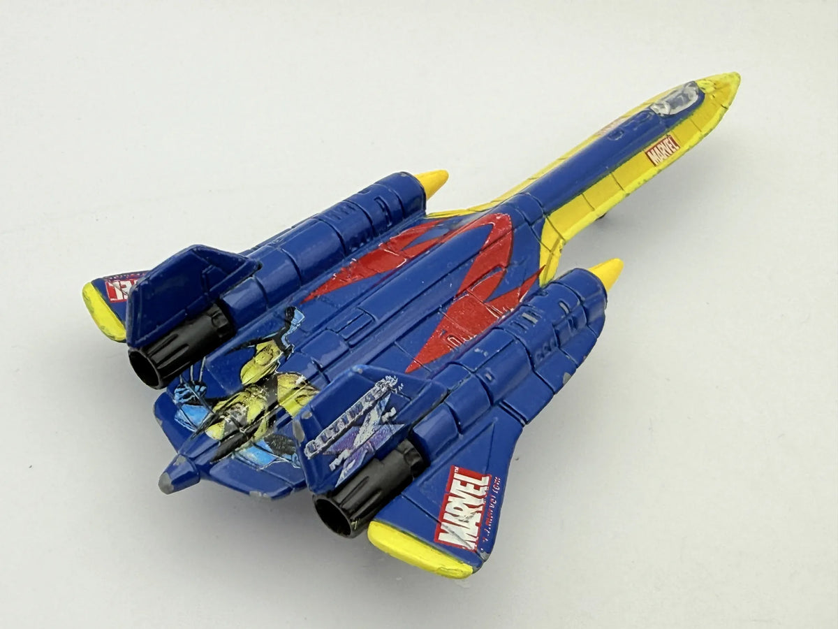 X-Jet SR-71 BLACK BIRD, Marvel X-MEN 2002, Maisto, Die cast 1:144, Resoraki – zdjęcie 2