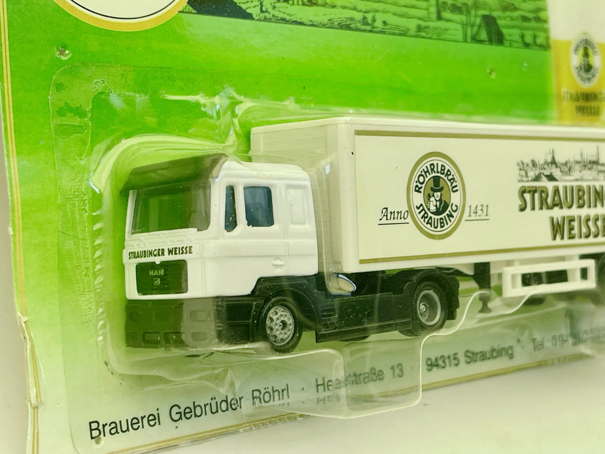 MAN TRUCK Lauterbach 1:87 Biały Blister Reklama Gebrüder Röhr Straubingu – zdjęcie 2