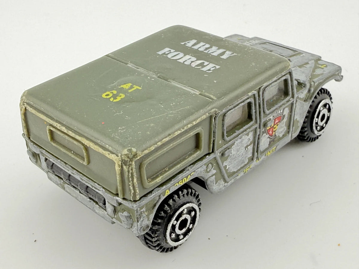 HUMMER H1, Arymy Force, Vintage Model Die cast, Zielony, 1:64, Resoraki – zdjęcie 2