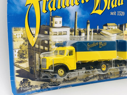 MAN Diesel Hümmer 1:87 Ciężarówka Promocyjna Franken Bräu Blister Żółty – zdjęcie 2