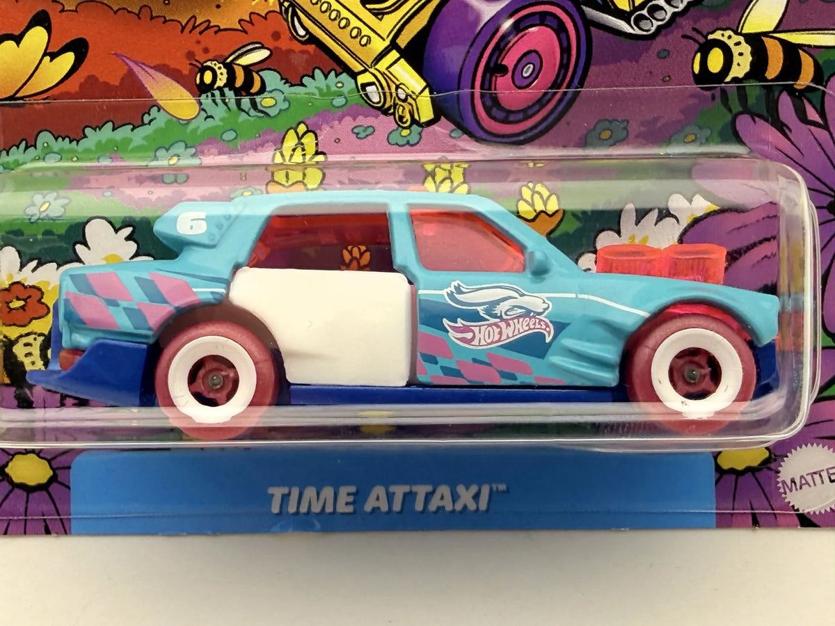TIME ATTAXI Spring Series Hot Wheels 2023 Niebieski 1:64 – zdjęcie 2