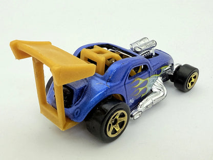 Fiat 500 C Hot Wheels Niebieski 1:64 – zdjęcie 2