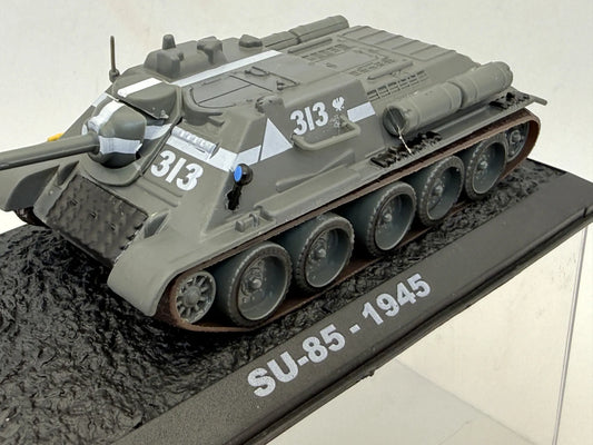 SU-85 - 1945 Tanks of the World Wojsko AmerCom Szary 1:72 – zdjęcie 2