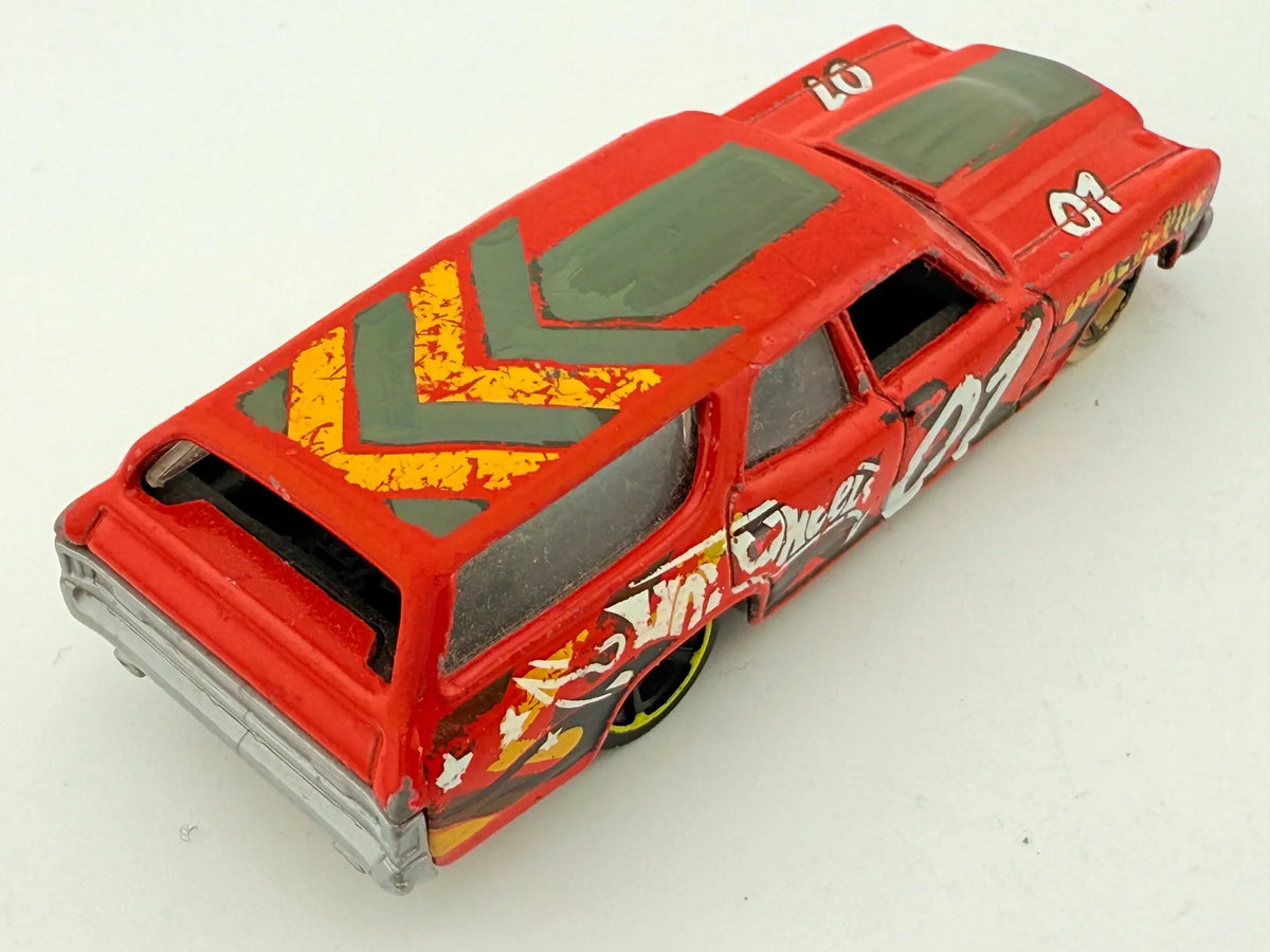 '70 Chevelle Mainline Hot Wheels 2008 Czerwony 1:64 – zdjęcie 2