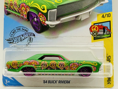 1964 Chevrolet Chevelle Ss Hot Wheels 2019 HW ART CARS 1:64 Blister Zielony – zdjęcie 2