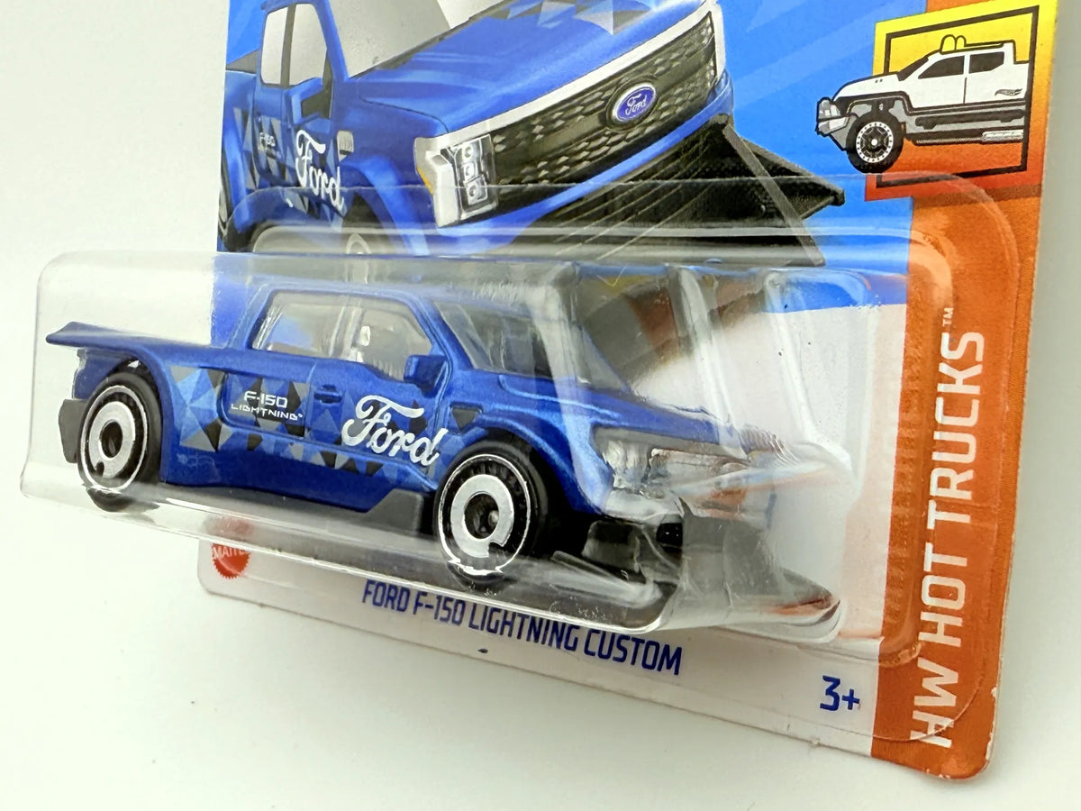 Ford F-150 Lightning Custom Hot Wheels Niebieski 1:64 – zdjęcie 2