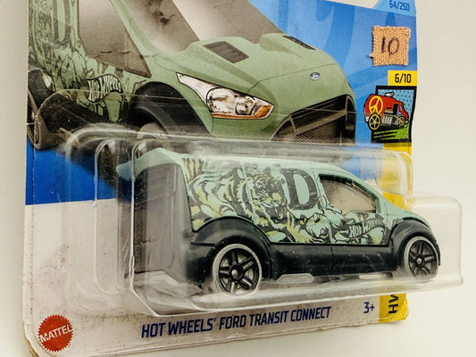 Ford Transit Connect Hot Wheels HW ART CARS 1:64 Blister Zielony – zdjęcie 2