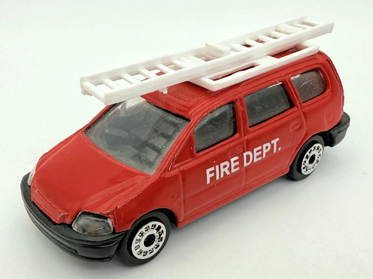 FIRE DEPT VAN, Straż Pożarna, Die cast, Resoraki, Czerwony, 1:64 – zdjęcie 2